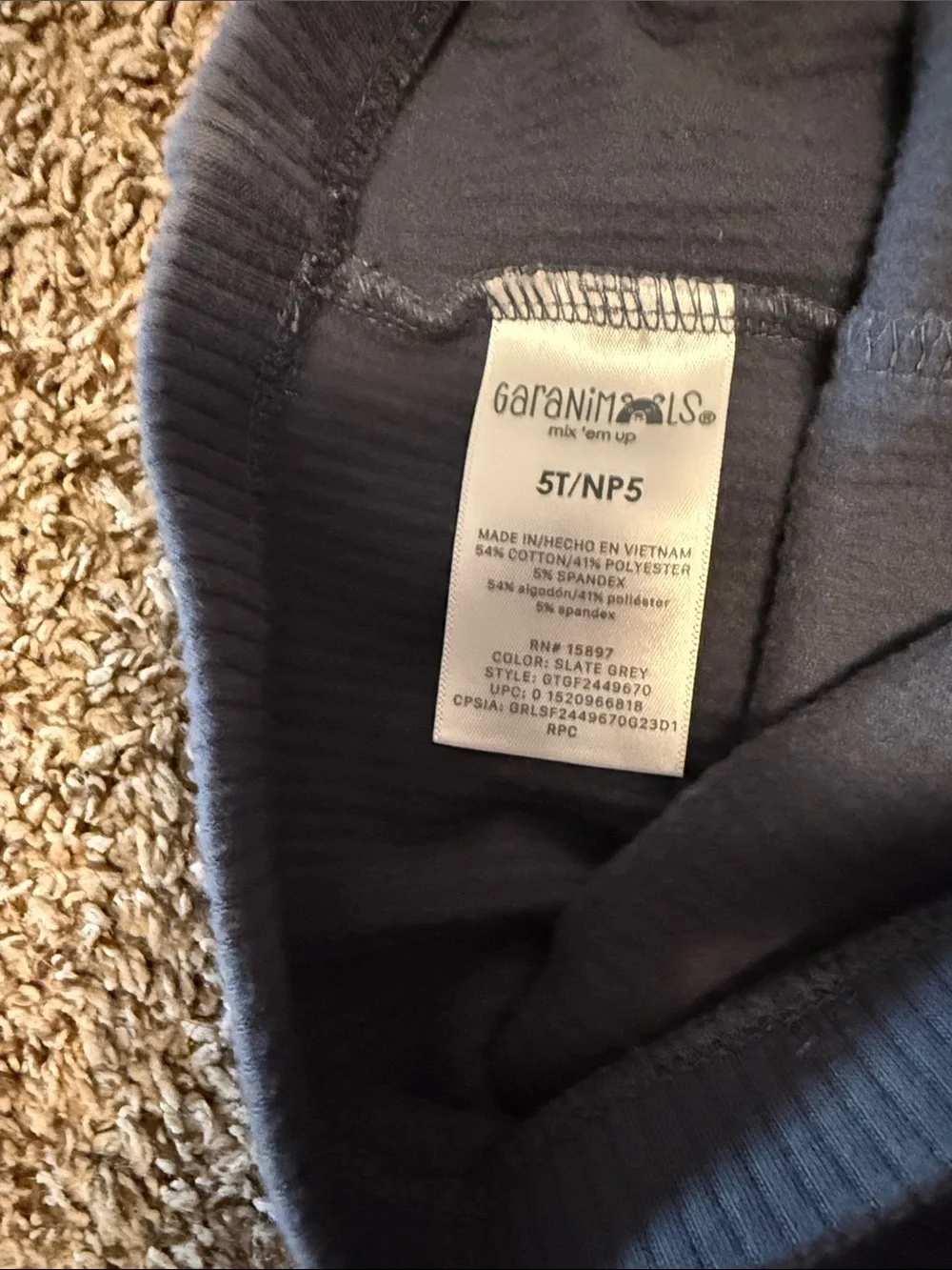 Garanimals soft ribbed